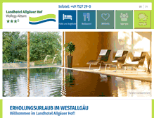 Tablet Screenshot of landhotel-allgaeuer-hof.de